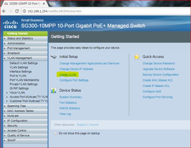 ایجاد VLAN​​ در صفحه‌ی تنظیمات سوئیچ SG300-10MPP برای ارتقا سوئیچ های سری 300 سیسکو به لایه‌ی 3