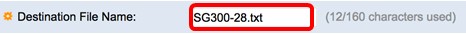 Destination File Name Cisco backup with TFTP